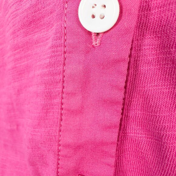 Soft Surroundings Pamplona Tunic Top Womens Petite Small Pink Cotton Button Up - Picture 10 of 14